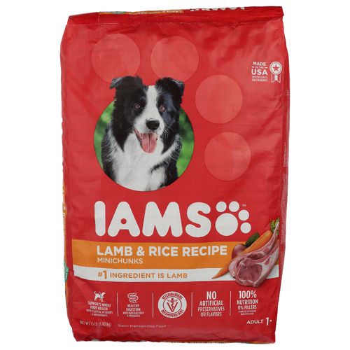 Iams Lamb & Rice Recipe Minichunks Super Premium Dog Food - 15 Pound