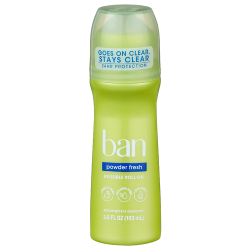 Ban Powder Fresh Antiperspirant Deodorant - 3.5 Fluid Ounce