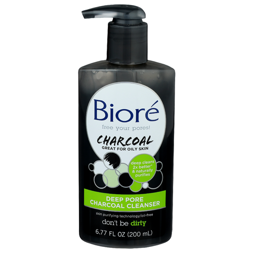 Bioré Charcoal Deep Pore Cleanser - 6.77 Fluid Ounce