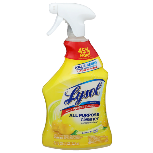 Lysol Lemon Breeze Scent All Purpose Cleaner - 32 Fluid Ounce