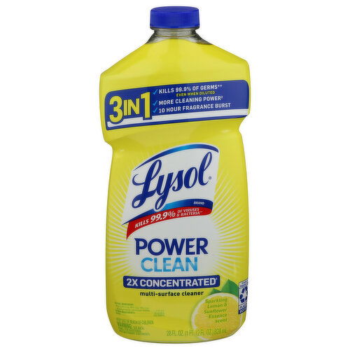 BROOKSHIRE'S Lysol Apc Pour Sprklng Lemon - 28 Fluid Ounce