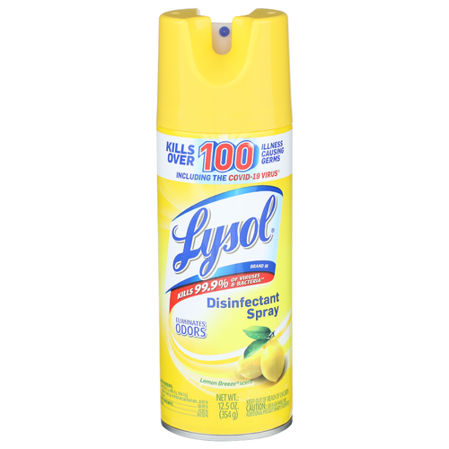 Lysol Lemon Breeze Scent Disinfectant Spray - 12.5 Ounce