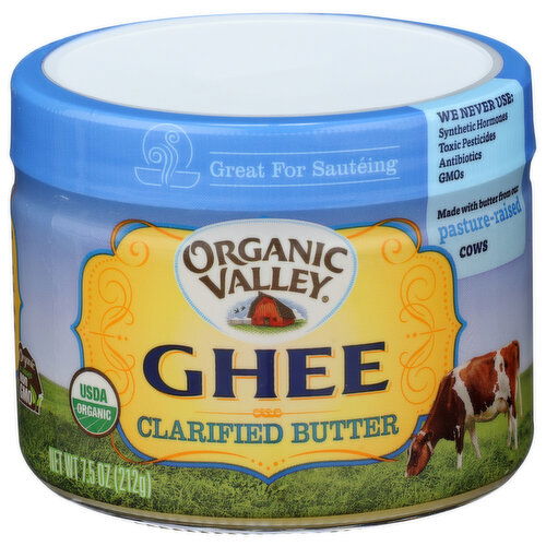 Organic Valley Clarified Butter Ghee 12 Jar Ov - 7.5 Ounce