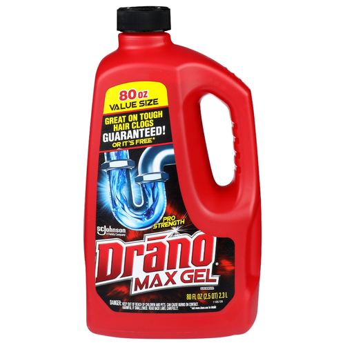 Drano Clog Remover Max Gel - 80 Fluid Ounce