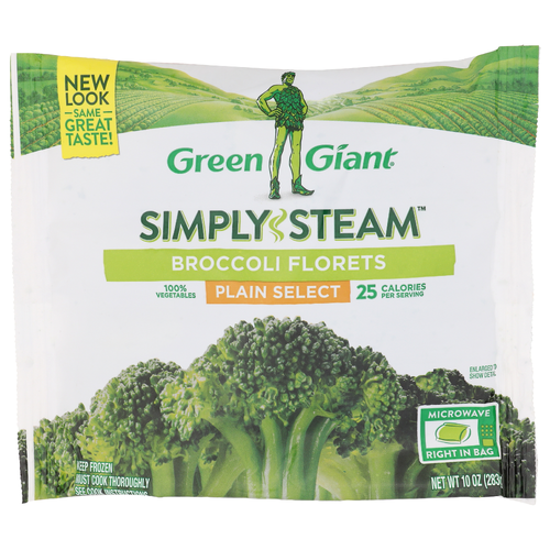 Green Giant Simply Steam Plain Select Broccoli Florets - 10 Ounce