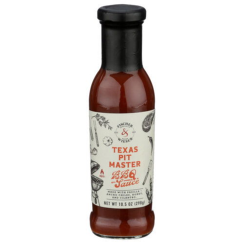 FISCHER & WIESER Sauce BBQ Texas Pit Mstr - 10.5 Ounce