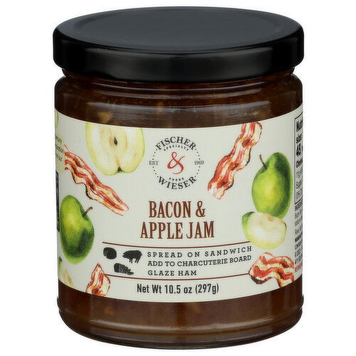 FISCHER & WIESER Bacon / Apple Jam And - 10.5 Ounce