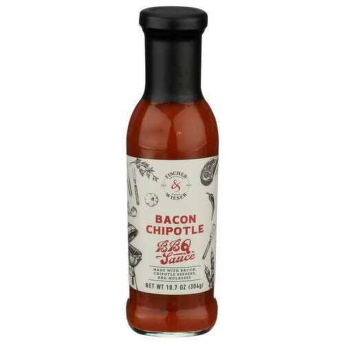 FISCHER & WIESER BBQ Sauce Bacon Chipotle - 10.7 Ounce
