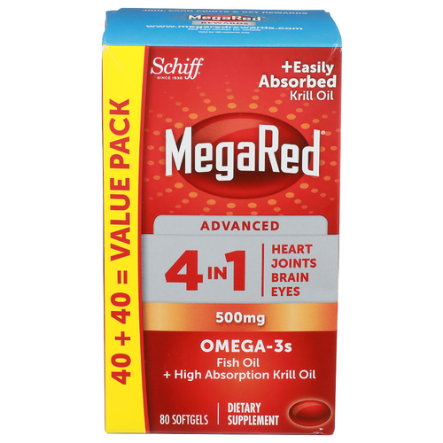 Megared Fish Oil Supplement - 80 Count