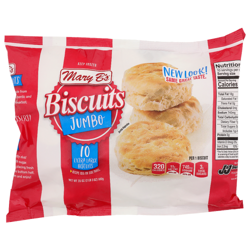 Mary B's Biscuits Jumbo - 3.5 Ounce - 10 Count