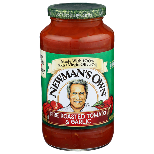 Newman's Own Fire Roasted Tomato & Garlic Pasta Sauce - 24 Ounce