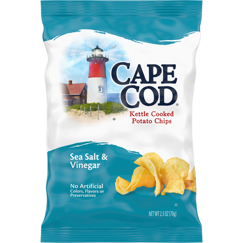 Cape Cod Sea Salt & Vinegar Chips - 2.5 Ounce Image 1 of 2