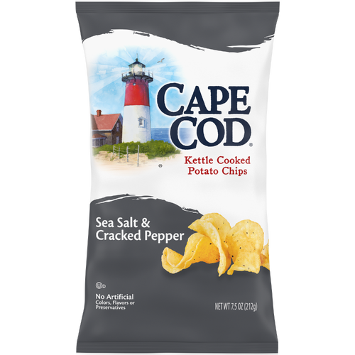 Cape Cod Sea Salt & Cracked Pepper Chips - 7.5 Ounce Image 1 of 2
