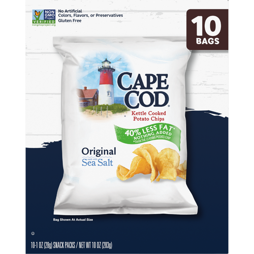 Cape Cod Less Fat Original Chips - 10 Ounce Image 1 of 2