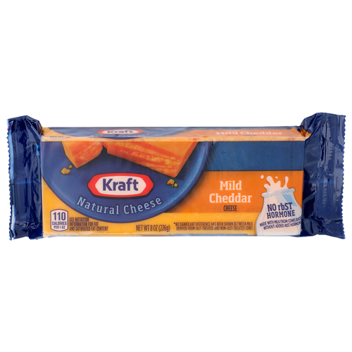 Kraft Natural Cheese Mild Cheddar - 8 Ounce