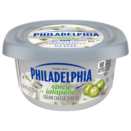 Philadelphia Spicy Jalapeño Cream Cheese Spread, Tub - 7.5 Ounce