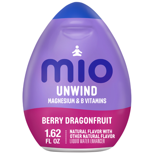 mio Unwind Berry Dragonfruit Liquid Water Enhancer With Magnesium & B Vitamins, Bottle - 1.62 Fluid Ounce