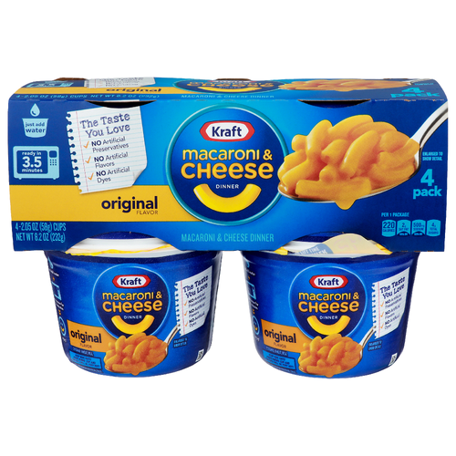 Kraft Original Macaroni & Cheese Dinner - 2.05 Ounce - 4 Count
