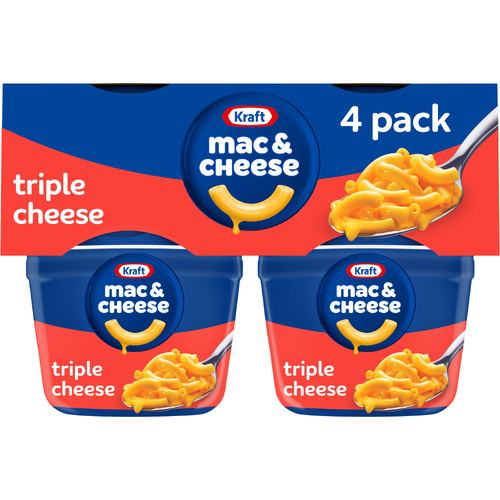 Kraft Triple Cheese Macaroni & Cheese Dinner - 8.2 Ounce Image 1 of 4