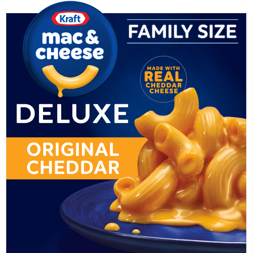 Kraft Deluxe Family Size Original Cheddar Macaroni & Cheese Dinner - 24 Ounce