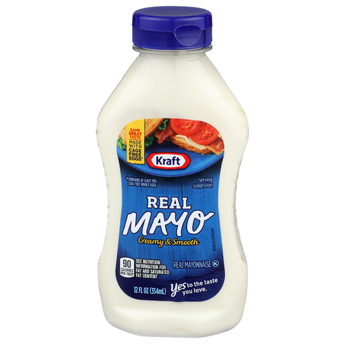 Kraft Creamy & Smooth Real Mayonnaise - 12 Fluid Ounce
