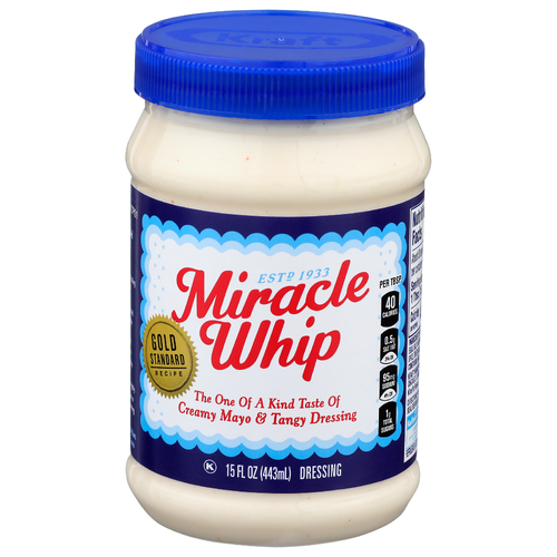 Miracle Whip Creamy Mayo & Tangy Dressing - 15 Fluid Ounce