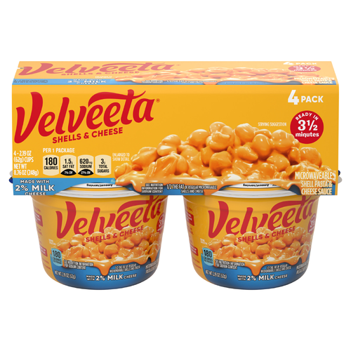 Velveeta Shells & Cheese - 4 Each