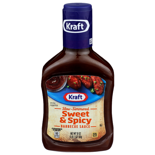 Kraft Sweet & Spicy Slow-Simmered Barbecue Sauce - 18 Ounce