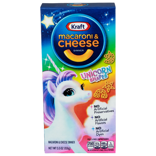 Kraft Unicorn Shapes Macaroni & Cheese Dinner - 5.5 Ounce