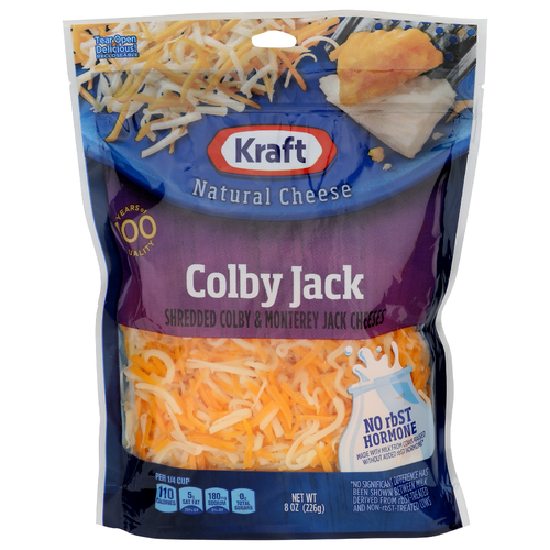 Kraft Colby Jack Shredded Colby & Monterey Cheeses - 8 Ounce