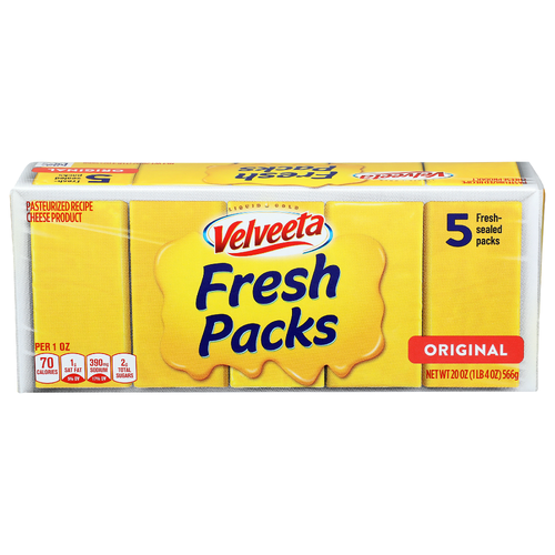 Velveeta Fresh Packs Original - 4 Ounce - 5 Count