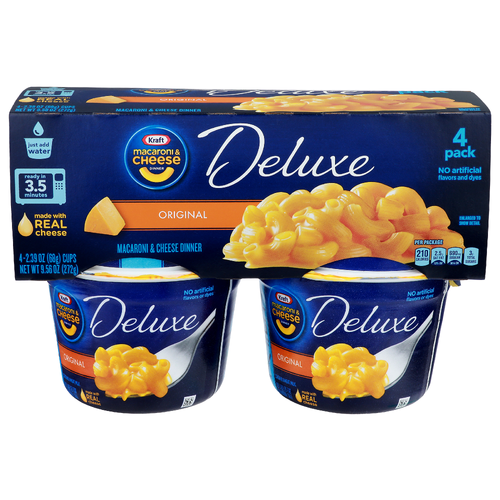 Kraft Original Macaroni & Cheese Dinner - 2.39 Ounce - 4 Count