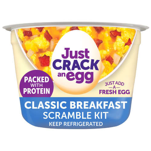Just Crack An Egg Potatoes, Sharp Cheddar Cheese & Bacon Scramble Kit - 3 Ounce Image 1 of 4