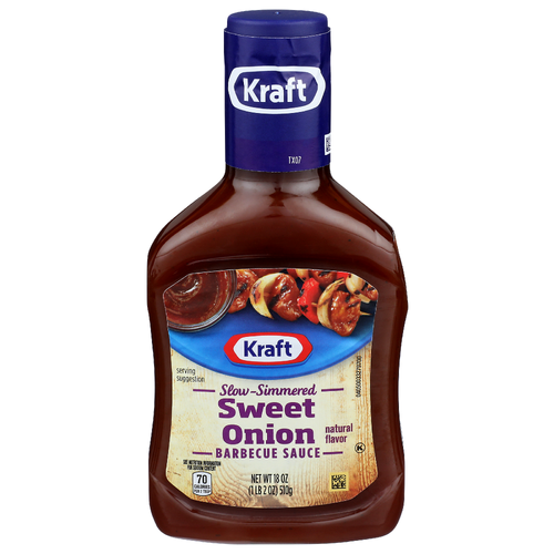 Kraft Sweet Onion Slow-Simmered Barbecue Sauce - 18 Ounce