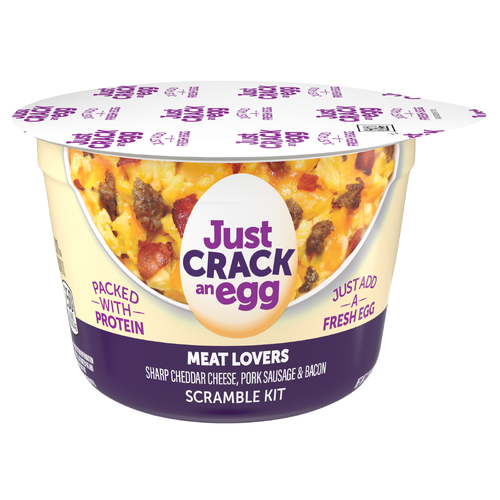 Just Crack An Egg Meat Lovers Scramble Kit, Cup - 2.25 Ounce