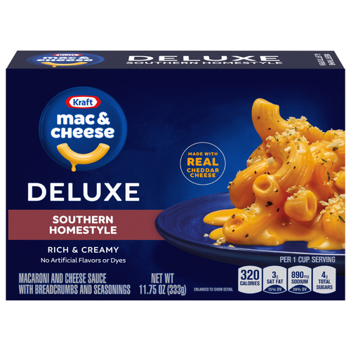 Kraft Deluxe Southern Homestyle Mac & Cheese Macaroni And Dinner, Box - 11.75 Ounce