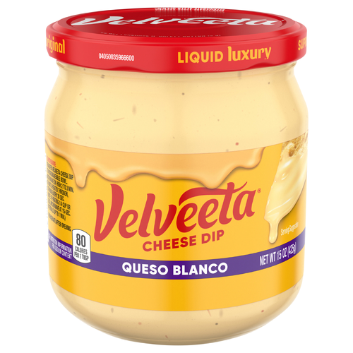 Velveeta Queso Blanco Cheese Dip, Jar - 15 Ounce