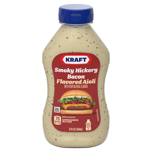Kraft Smoky Hickory Bacon Flavored Aioli, Bottle - 12 Fluid Ounce