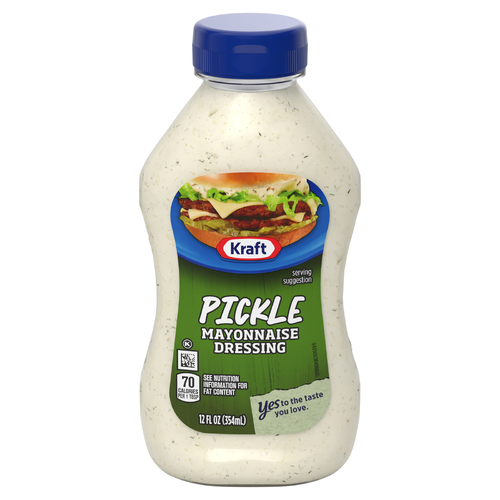 Kraft Pickle Mayonnaise Dressing, Bottle - 12 Fluid Ounce