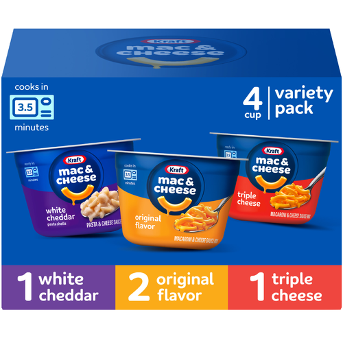 Kraft Variety Pack Mac & Cheese Cups - 8.1 Ounce