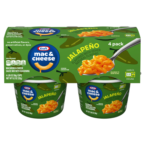 Kraft Jalapeno Mac & Cheese Cups - 8.2 Ounce Image 1 of 2