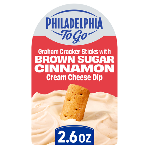 Philadelphia To Go Graham Cracker Sticks With Brown Sugar Cinnamon Cream Cheese Dip - 2.6 Ounce Image 1 of 4