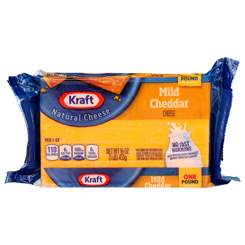 Kraft Natural Cheese Mild Cheddar - 16 Ounce