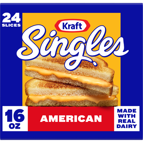 Kraft Pasteurized Prepared Cheese Product Singles American - 16 Ounce