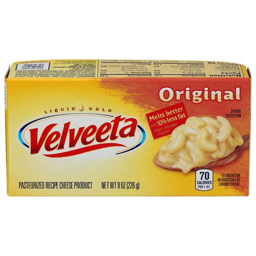 Velveeta Pasteurized Recipe Cheese Product Original - 8 Ounce