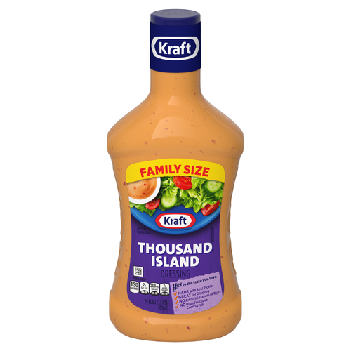 Kraft Thousand Island Dressing Family Size, Bottle - 24 Fluid Ounce