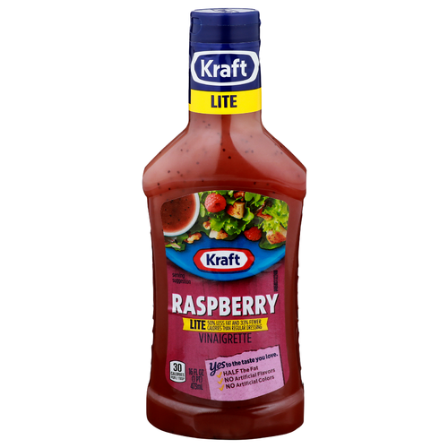 Kraft Raspberry Vinaigrette Lite Dressing - 16 Fluid Ounce