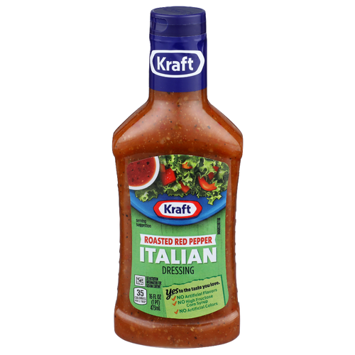Kraft Italian Roasted Red Pepper Dressing - 16 Fluid Ounce Image 1 of 4