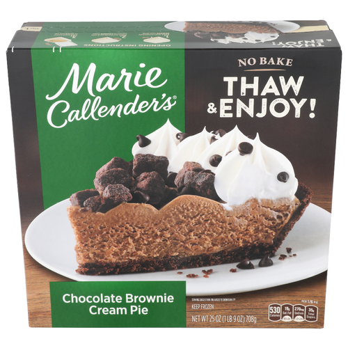 Marie Callender's Chocolate Brownie Cream Pie - 25 Ounce