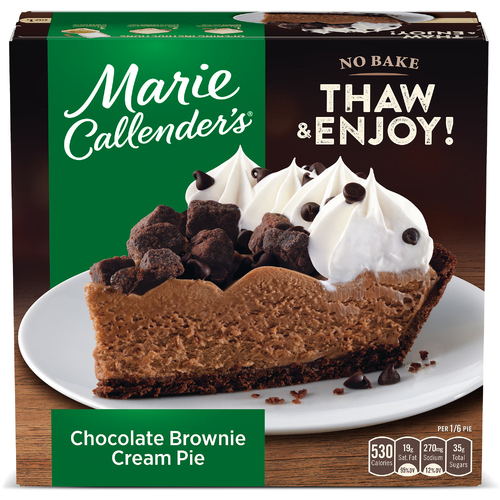 Marie Callender's Chocolate Brownie Cream Pie - 25 Ounce